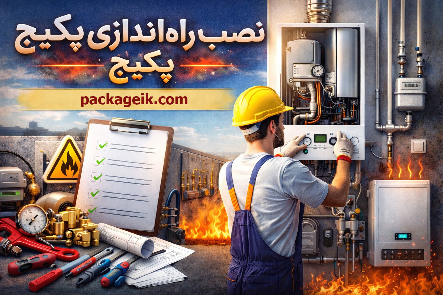 نصب و راه اندازی پکیج
